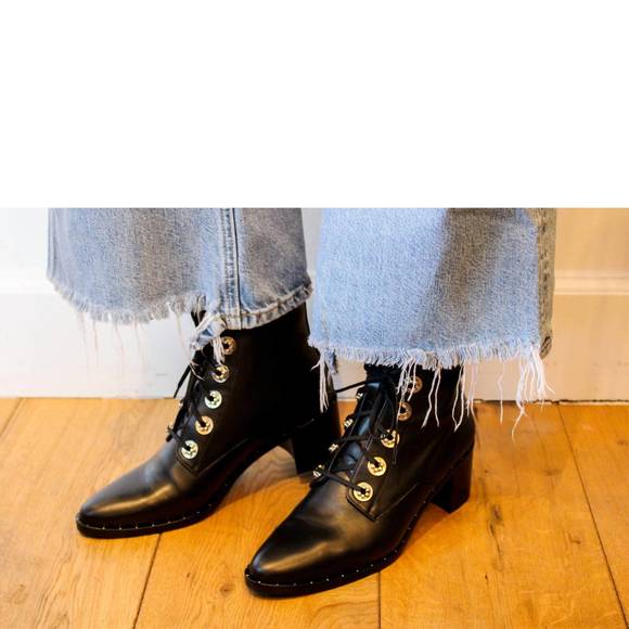 NEW FREDA SALVADOR ace lace up boot in black - Picture 3 of 4